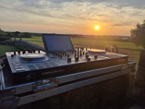 sunset wedding dj preston