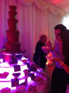 Large chocolate fountain