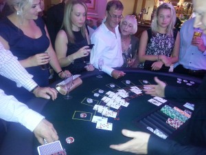 casino table hire