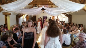 Fashion show at the wedding fayre