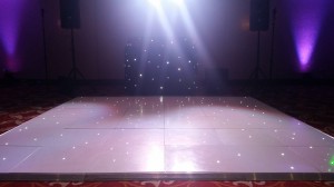 12ft white LED dance floor