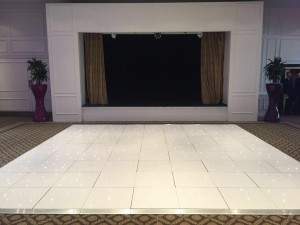 18ft white LED dance floor @ Dunkenhalgh Hotel