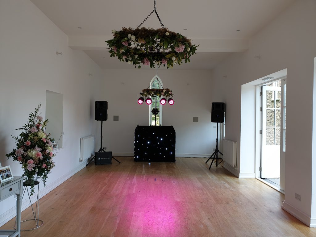 wedding dj set up silverholme