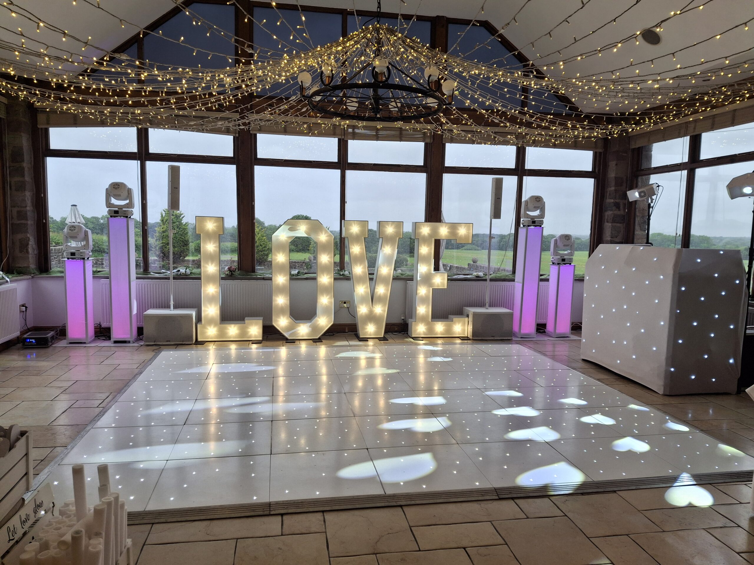 wedding dj set up beeston manor