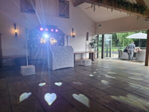wedding DJ set up hobbit hill