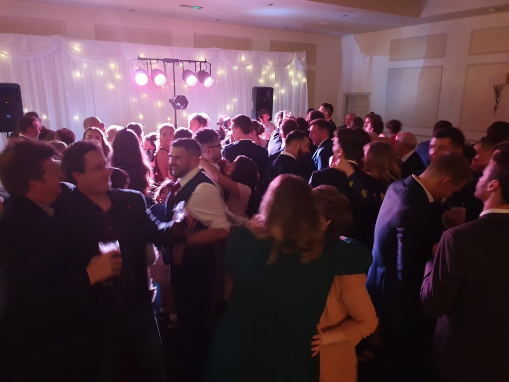 wedding party at clifton arms