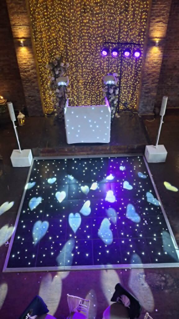 wedding dj barn at Morleys