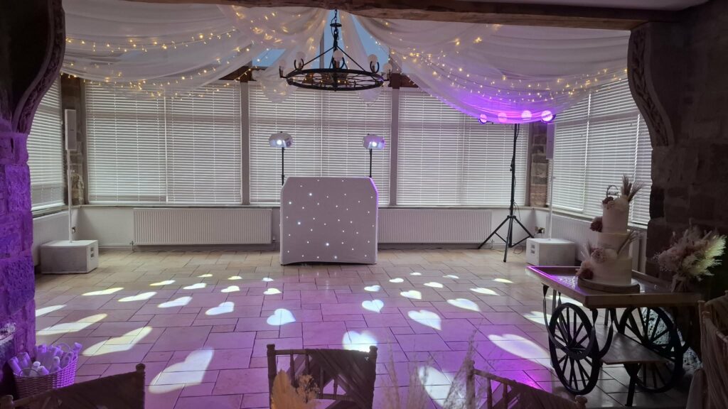 wedding dj set up lancashire