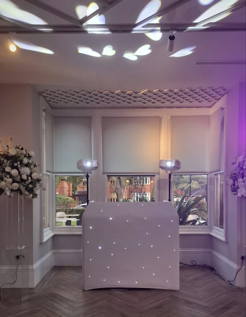 wedding dj set up alberts standish
