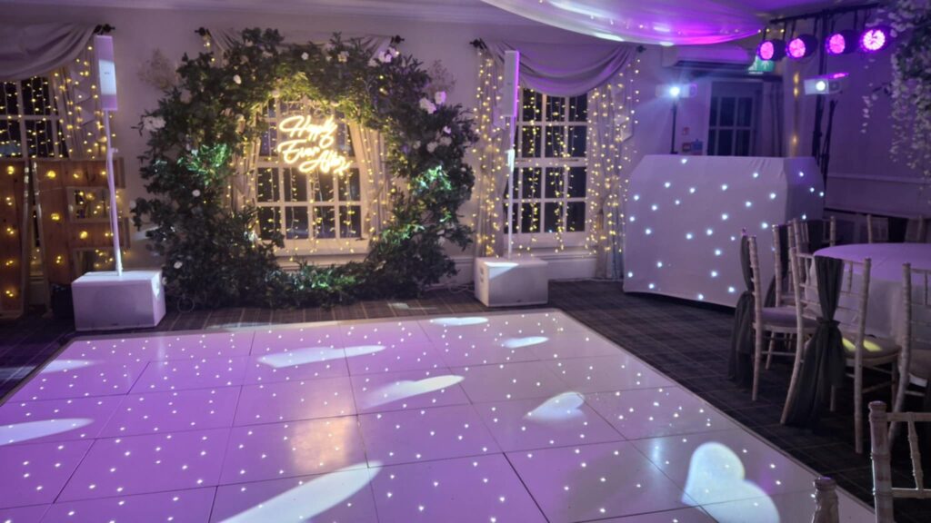 wedding dj set up singleton lodge