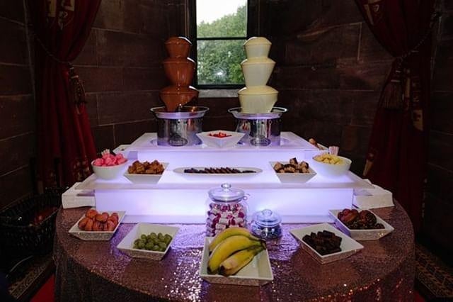 chocolate fountain hire peckforton castle