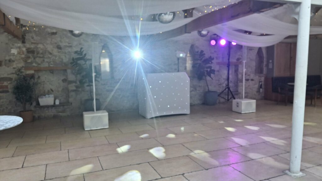 wedding dj set up wyresdale