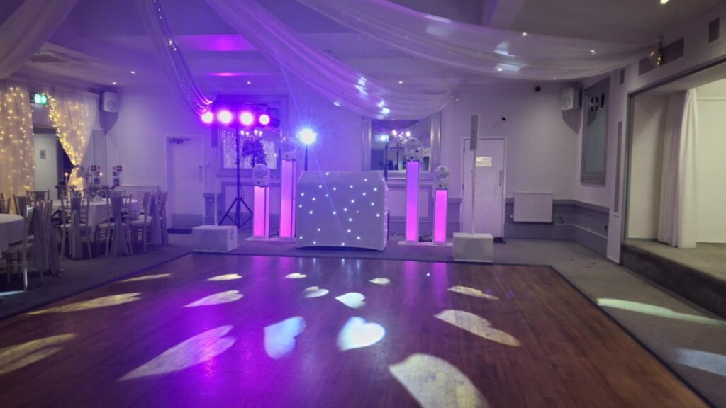 wedding dj set up stirk house