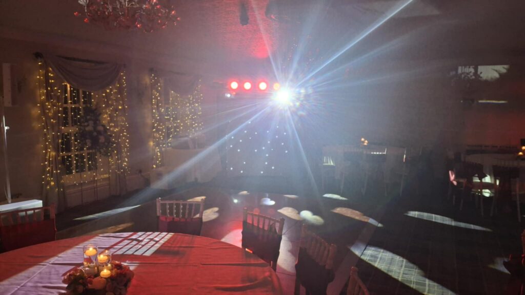 wedding dj set up singleton lodge